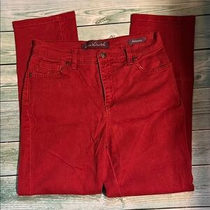 Gloria Vanderbilt Red Straight Leg Jeans